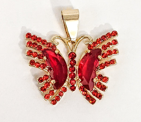 Plated Butterfly Pendant
