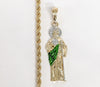 Plated Multicolor Saint Jude 4mm Rope/Braided Chain Necklace