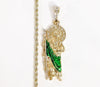 Plated Multicolor Saint Jude 3mm Rope/Braided Chain Necklace