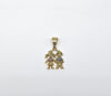 Plated Girl and Boy Pendant