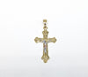 Plated Tri-Gold Cross Pendant