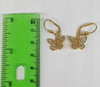 Plated Butterfly Hook Earring