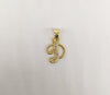 Plated Letter "D" Pendant