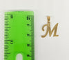 Plated Letter "M" Pendant