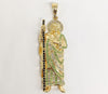Plated Large Saint Jude Pendant