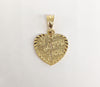 Plated Broken Heart Pendant*