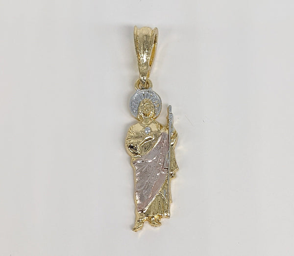 Plated Multicolor Saint Jude Thaddaeus Pendant