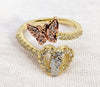Plated Tri-Gold Saint Jude Adjustable Ring