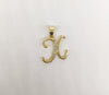 Plated Letter "X" Pendant
