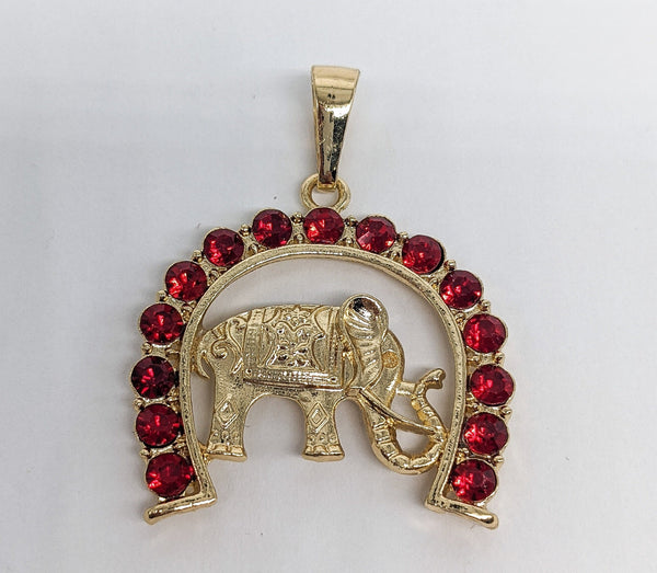 Plated Elephant Pendant