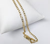 Plated Multicolor Saint Jude 3mm Cuban Chain Necklace