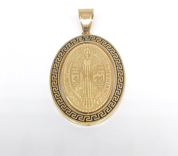 Stainless Steel Saint Benedict Pendant