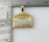 Small Multicolor The Last Supper Plated 3mm Figaro Chain Catholic Necklace