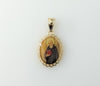 Plated Saint Benedict Pendant Optional 14K 2.5mm-3mm Rope Chain Necklace