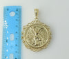 Plated Large Mexican Centenario Double Sided Pendant