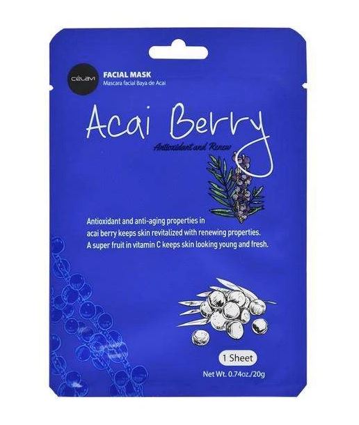 Acai Berry Celavi Face Mask