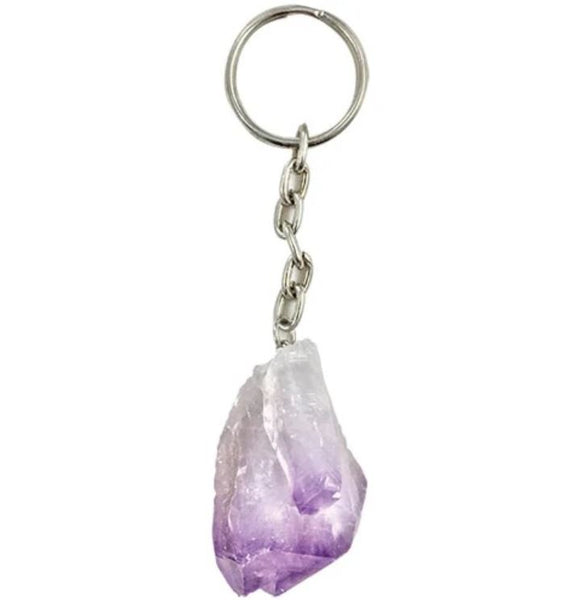 Amethyst Point Keychain