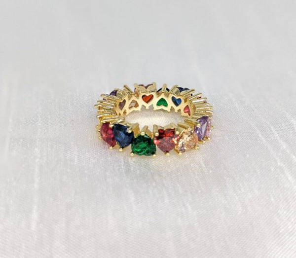 Plated Hearts Ring