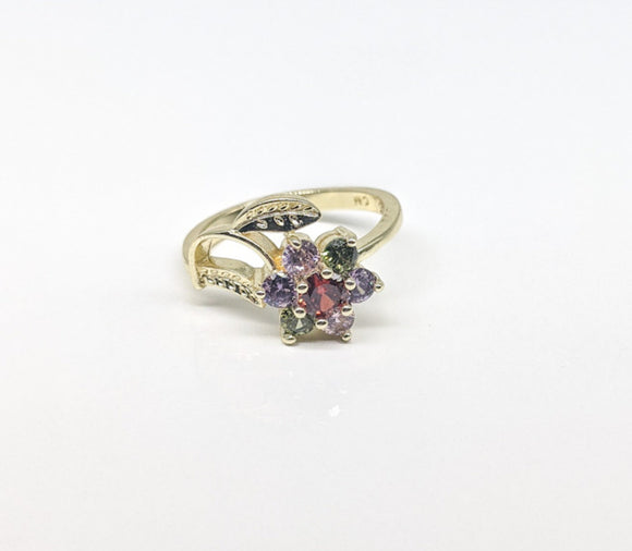 Plated Flower Ring
