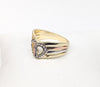 Plated Tri-Color Saint Benedict Ring
