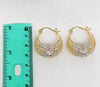 Plated Virgin Mary Basket Earring