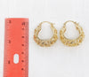 Gold Plated Basket Earring