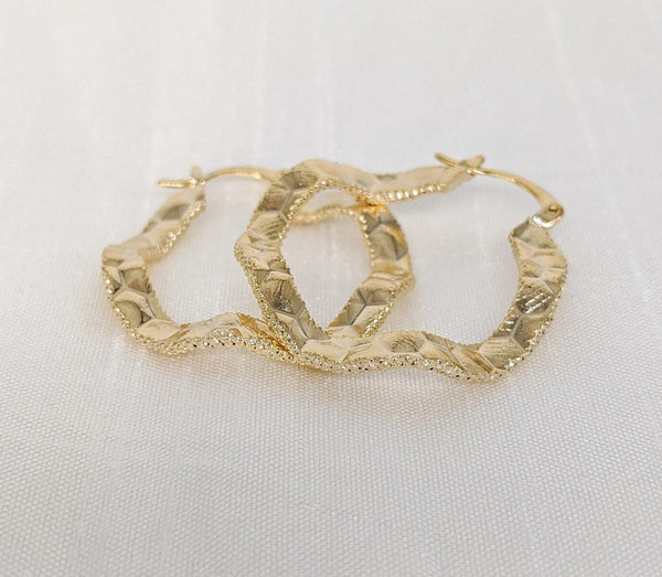 Gold Plated Hoop Earring