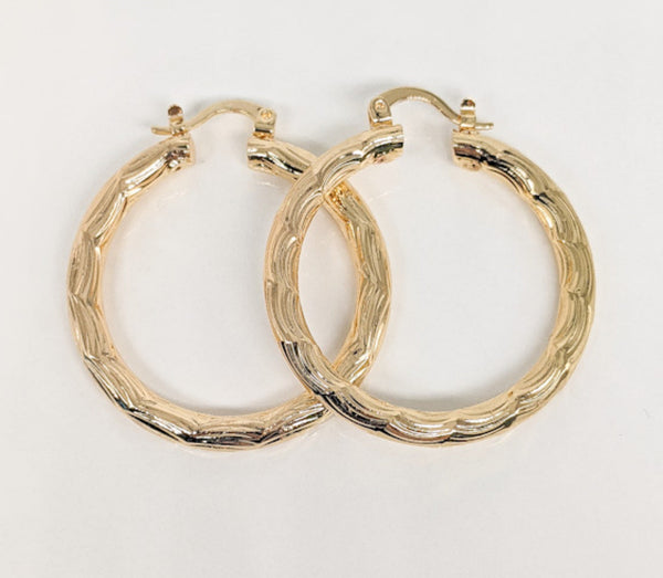 Gold Plated Hoop Earring
