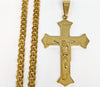 Stainless Steel Cross Pendant and Chain Set