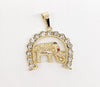 Gold Plated Elephant Pendant