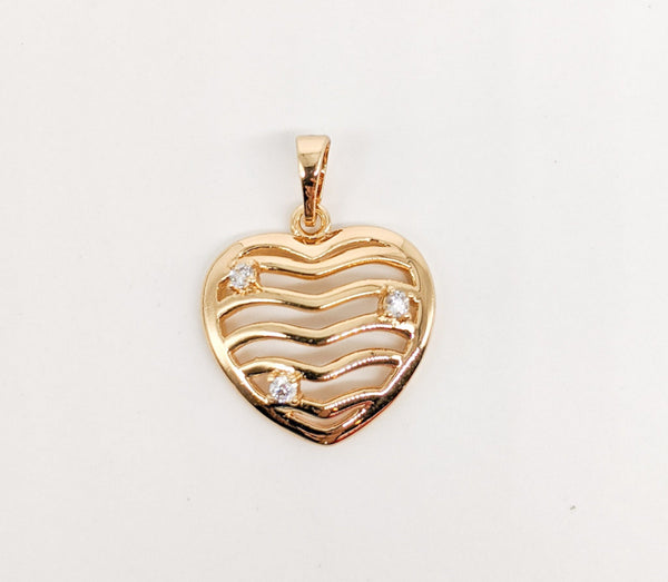 Gold Plated Heart Pendant*