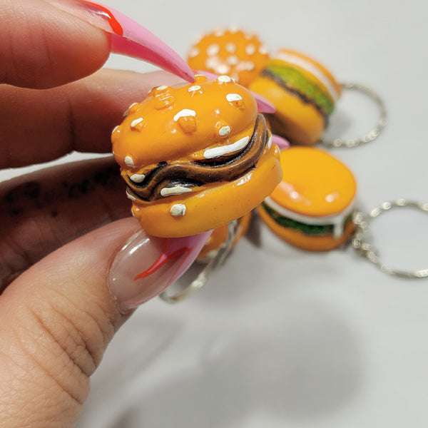Seeded Burger Keychain