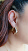 Gold Plated SMALL Diamond Shape Hoop Earring
