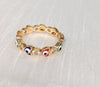 Gold Plated Eye Ring