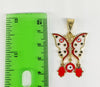 Plated Butterfly with Eyes Pendant
