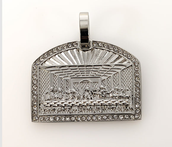 Stainless Steel Silver The Last Supper Pendant