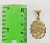 Plated Quince Virgin Mary Pendant and Chain Set