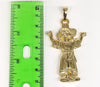 Plated Divine Child Pendant and Diamond Figaro Chain Set