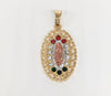 Gold Plated Tri-Gold Virgin Mary Pendant*