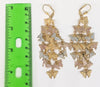 Plated Tri-Gold Butterfly Earring