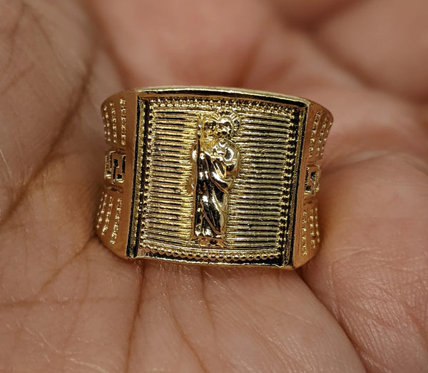 Plated Saint Jude Design Ring