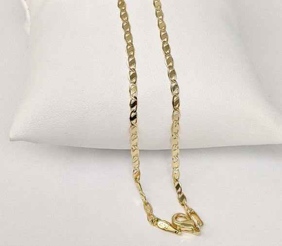 14K Gold Plated Anchor Chain