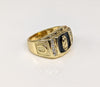 Gold Plated Multicolor Virgin Mary Ring