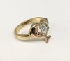 Gold Plated Tri-Gold Quincenera Dolphin Ring