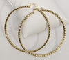 Gold Plated LARGE Hoop Earring
