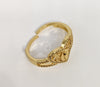 Gold Plated Virgin Mary Adjustable Ring