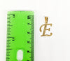 Plated Letter "E" Pendant