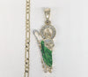 Plated Saint Jude Pendant and Chain Set