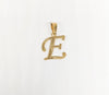 Plated Letter "E" Pendant