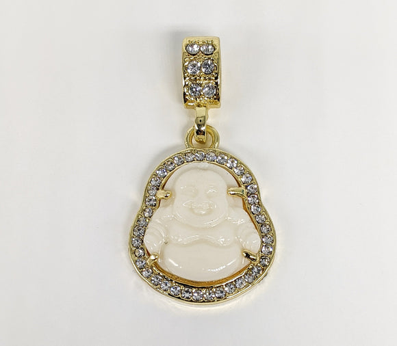 Gold Plated White Buddha Pendant*
